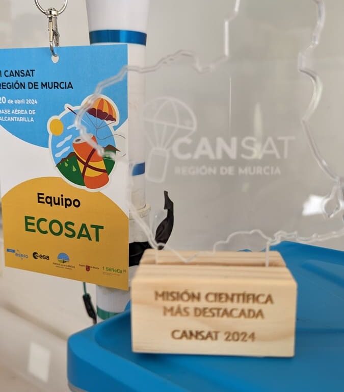 “ECOSAT” CONSIGUE EL PREMIO A LA “MEJOR MISIÓN CIENTÍFICA”, EQUIVALENTE AL 2º PUESTO, EN LA FASE REGIONAL DEL CONCURSO CANSAT 2024